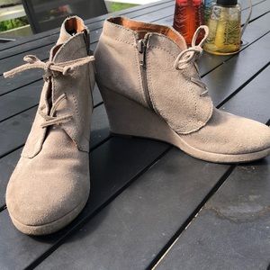 Dolce Vita Suede Wedge Booties